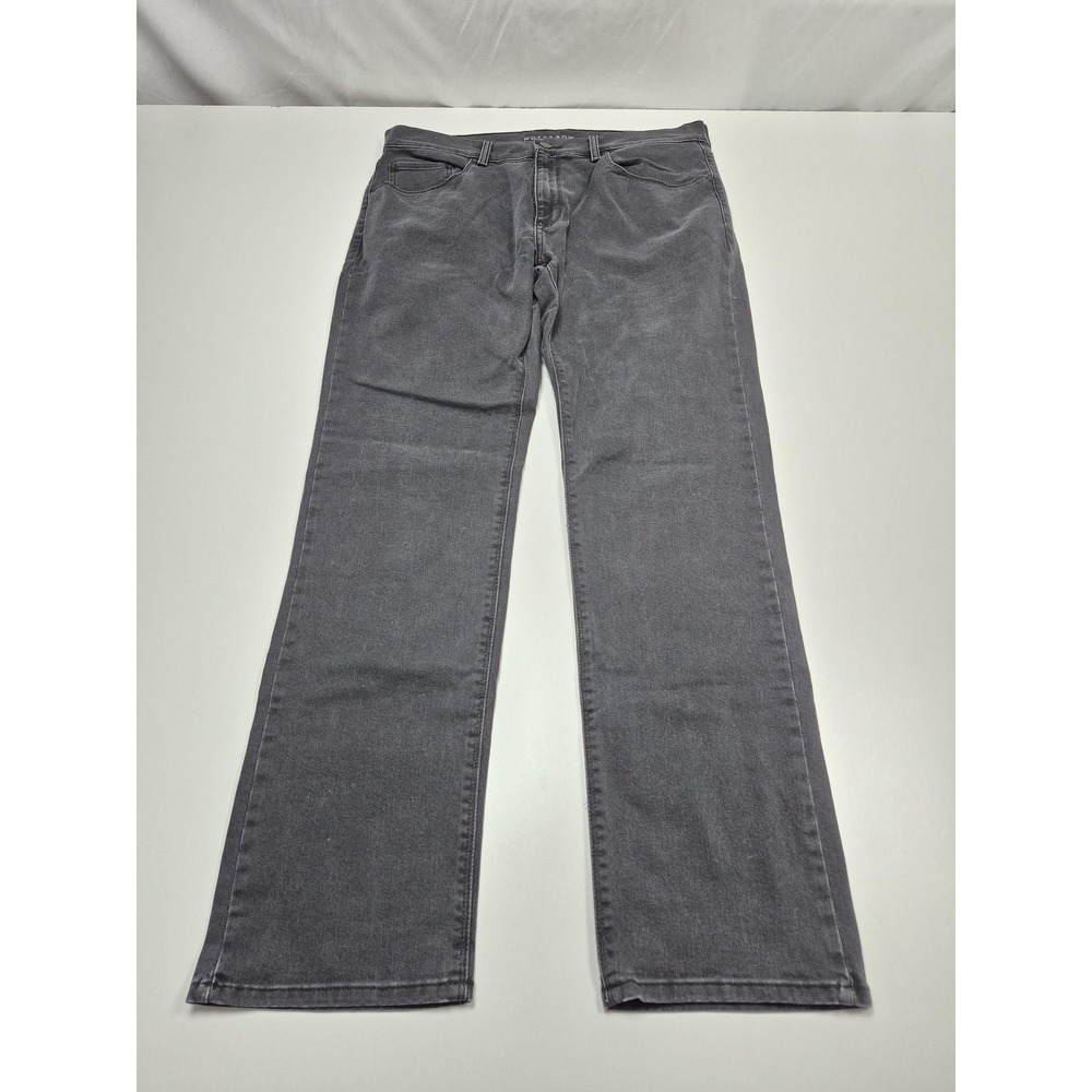 Mott & Bow Slim Stone 9 Month Jeans Mens 36x32 Gray Slim Straight Stretch Denim